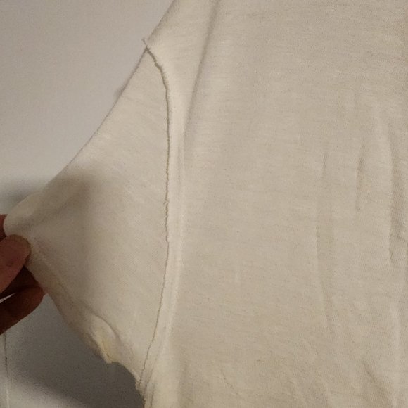 Free People Damaged Highly Discounted NWT Take It Easy Tunic in Ivory | Sz Small - Picture 7 of 11